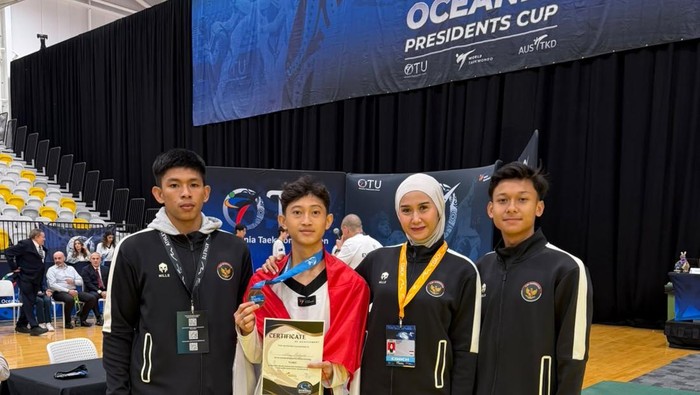 Aziz Hidayat Sumbang Dua Medali, Taekwondo Indonesia Pulang dengan Kebanggaan dari Australia