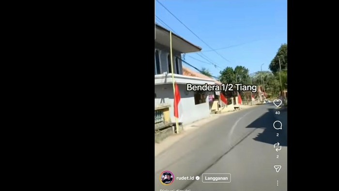 Viral Bendera Merah Putih Setengah Tiang Jelang HUT RI di Tasikmalaya, Ternyata Belum Selesai Dipasang